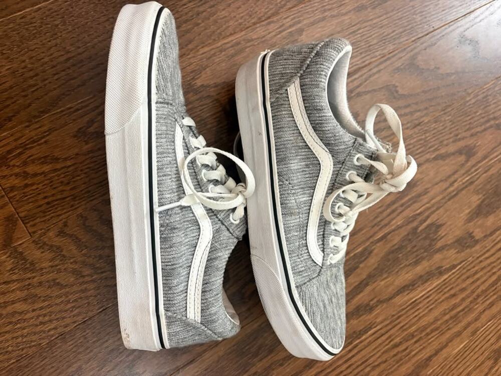 Vans Gray Heather Low-Top Sneakers Men's 7 Women's 8.5